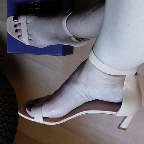 Stuart Weitzman Nudist Sandals in Beige - Picture 3 of 8
